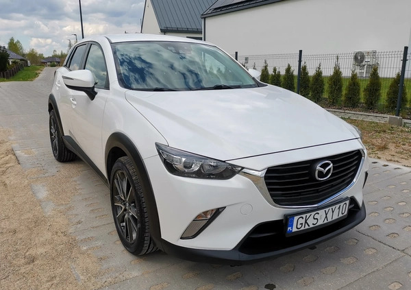 Mazda CX-3 cena 54900 przebieg: 171000, rok produkcji 2015 z Skarszewy małe 191